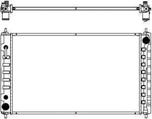 SAKURA AUTOMOTIVE 33418501 -  Радиатор, охлаждение двигателя